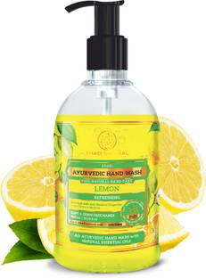 KHADI NATURAL Refreshing Lemon Hand Wash Bottle + Dispenser