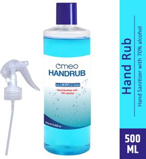 Omeo Hand Rub Sanitizer 500ml Hand Rub Pump + Refill