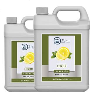 EATAS Lemon Handwash Liquid Soap ,Handwash Refill Pack - 10 Liter Hand Wash Can