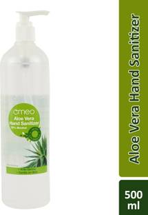 Omeo Aloe Vera  with Calendula 70% Alcohol 99.9 Kills Germs 500ml Hand Sanitizer Bottle + Dispenser