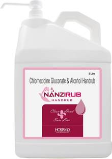 Nanzirub Advance Liquid  | Fungi & Viruses with Emollient & Moisturizer Hand Rub Pump Dispenser