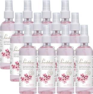 Pearldew Sanitizer Spray (Cherry Blossom) | Aloe & Neem | Paraben Free 120 ml Hand Sanitizer Bottle