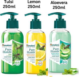 HIMALAYA Pure Hands Tulsi,Lemon & Aloevera Hand Wash Hand Wash Pump Dispenser