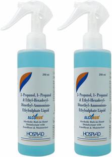 alcorub Alcoholic Rub-In-Hand Disinfectant With Emollient & Moisturizer Hand Rub Bottle + Dispenser