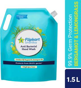 Flipkart SmartBuy Anti-Bacterial Lemongrass & Bergamot Moisturising Hand Wash Refill Pouch
