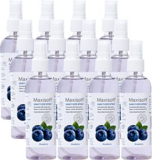 Maxisoft Sanitizer Spray (Blueberry) 120 ml | Aloe & Neem | Paraben Free Hand Sanitizer Bottle
