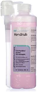 Microshield Handrub Pink Surgical Handwash 500 ml Hand Sanitizer Pump Dispenser