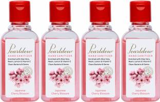 Pearldew (Cherry Blossom) 60 ml | Aloe & Neem | Paraben Free  Hand Sanitizer Bottle