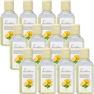 Pearldew (Lemon & Mint) | Aloe & Neem | Paraben Free 60 ml Hand Sanitizer Bottle