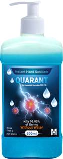 QUARANT 80% Alcohol Based Pump, WHO Recommended Formula & FDA Approved, Instant Hand Sanitizer Pump Dispenser