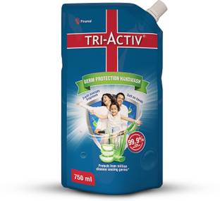 Tri-Activ Germ Protection Handwash - Refill | Protects from 99.9% disease causing germs Hand Wash Pouch