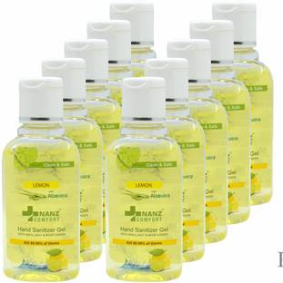 Nanz Comfort Lemon with Aloevera  Gel, Helps Protect Against Infections Hand Sanitizer Bottle