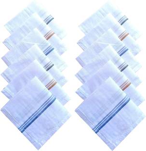 KRITIKA Men's Handkerchief Cotton Fabric White Premium Quality ["White"] Handkerchief