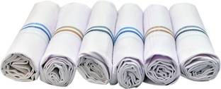AKsells 100% Pure Cotton, Pocket Square Hankies, Classic Pattern Perfect for Gift ["White"] Handkerchief