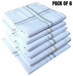 CAPADA ROYAL GENT'S PURE COTTON ["White"] Handkerchief