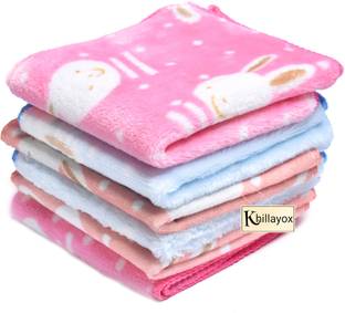Khillayox Microfiber Soft Face Towel/Rumal for Women's, Kids and Babies-400 GSM(25x25 CM) ["Multicolor"] Handkerchief