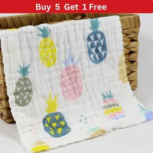 Wooattire Printed Soft Cotton Handkerchief, Face Towels, Soft Napkin For Kids ["Multicolor"] Handkerchief