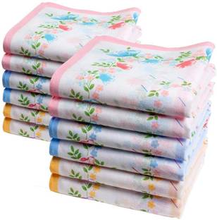 FabSquare Premium 100% Cotton Colorful Floral Prints for women Girls ["Multicolor"] Handkerchief