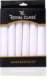 RC. ROYAL CLASS HK105 ["White"] Handkerchief