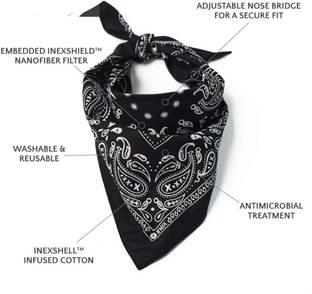 riseabove Rumaal boy and girls Bandana hankercheifs ["Black"] Handkerchief