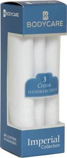 BodyCare Mens Handkerchief Pack Of 3-White ["White"] Handkerchief