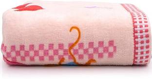 Uber World Cotton Terry Bath Towel for Kids |Women Bath Towel ["Pink"] Handkerchief