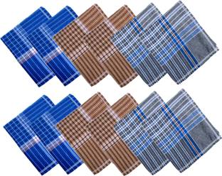 Solvia Men'S Multicolor Checks 100% Pure Cotton ["Multicolor"] Handkerchief