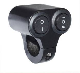 Hybrid Motors 7/8-inch Motorcycle Handlebar CNC Metal Switch (1-Way 2-Way) Clip-on Handle Bar