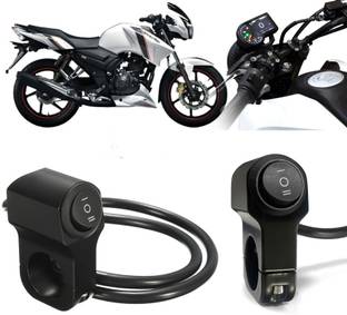 AUTO PEARL Aluminum Alloy Motorcycle Handlebar Headlight Switch 12V for Apache RTR 160 4V Clip-on Handle Bar