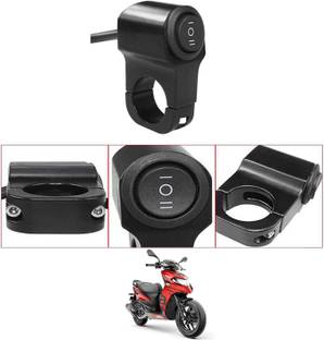 MATIES Single Handlebar Switch Aluminum CNC Waterproof Power Off For Aprilia-SR-125 Handle Bar Donut For Universal For Bike Universal For Bike