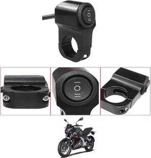 MATIES Single Handlebar Switch Aluminum CNC Waterproof Power Off For Pulsar-N250 Handle Bar Donut For Universal For Bike Universal For Bike