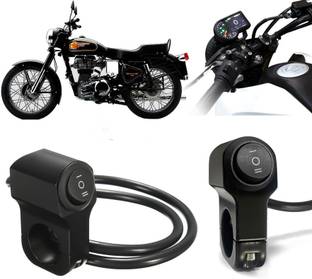 AUTO PEARL Aluminum Alloy Motorcycle Handlebar Headlight Switch for Bullet 350 Twinspark Clip-on Handle Bar
