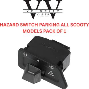 VELOCITY VIBES Parking Hazard Switch for ALL SCOOTY (UNIVERSAL) Handle Bar