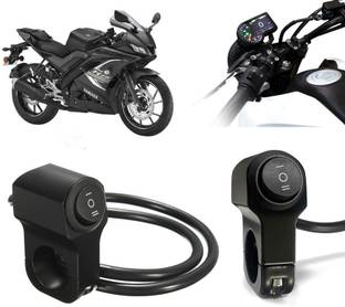 AUTO PEARL Aluminum Alloy Motorcycle Handlebar Headlight Switch 12V for YZF-R15 V3 BS6 Clip-on Handle Bar