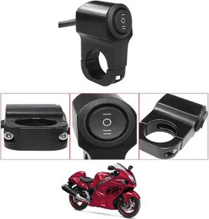 MATIES Single Handlebar Switch Aluminum CNC Waterproof Power Off For Suzuki-Hayabusa Handle Bar Donut For Universal For Bike Universal For Bike