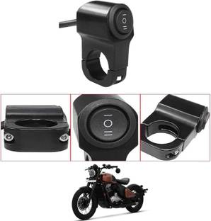 MATIES Single Handlebar Switch Aluminum CNC Waterproof Power Off For Jawa-42-Bobber Handle Bar Donut For Universal For Bike Universal For Bike