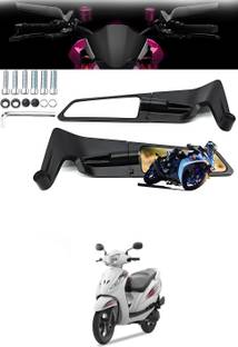 GONAMA Motorcycle bike Rearview Mirror Stealth Wind Wing`Side Adjustable Mirror sg211PQ Clip-on Handle Bar