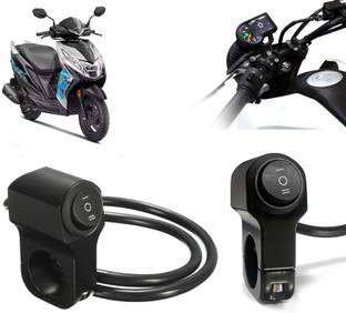 AUTO PEARL Aluminum Alloy Motorcycle Handlebar Headlight Switch 12V for Dio Clip-on Handle Bar