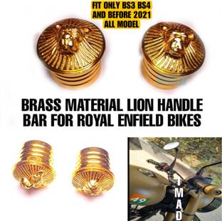imad BRASS MATERIAL LION HANDLE BAR FOR ROYAL ENFIELD Handle Bar