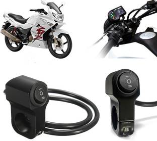 AUTO PEARL Aluminum Alloy Motorcycle Handlebar Headlight Switch 12V for Karizma ZMR Clip-on Handle Bar