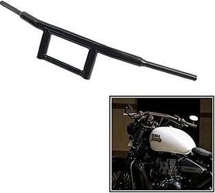 Shreeji Accessorie Bike 4-B A1 Quality Handle Bar Thick Pipe Handlebar Black Twin Spark Handle Bar