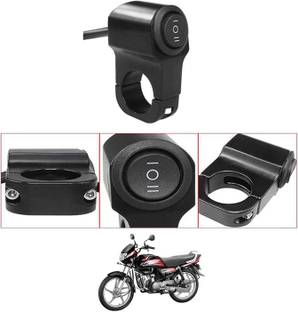 MATIES Single Handlebar Switch Aluminum CNC Waterproof Power Off ForHF-Deluxe Handle Bar Donut For Universal For Bike Universal For Bike