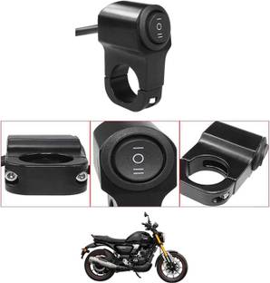 MATIES Single Handlebar Switch Aluminum CNC Waterproof Power Off For TVS-Ronin Handle Bar Donut For Universal For Bike Universal For Bike