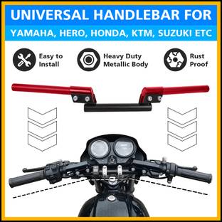 ASRYD Universal For All Bike Fit Modification Handlebar Good Quality Handle Bar (Red) Handle Bar