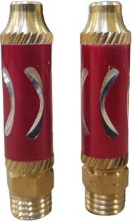 Golden Fox BRASS HEAVY RED SILVER AND GOLDEN COLOR YOLK NUT Handle Bar