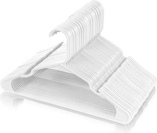 Kienlix Plastic Hangers Heavy Duty Dry Wet Clothes Hangers Plastic Saree Pack of 10 Hangers For  Saree