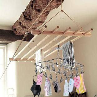 HARI SALES Multi Purpose Cloth Drying Stand Stainless steel with 25 clips Steel Tie Hanger For  Tie