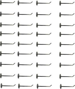 Q1 Beads 36 Pcs 6" inch Stainless Steel Wall Display Hooks Hanger for Mobile Shop Steel Dress Pack of 36 Hangers For  Dress