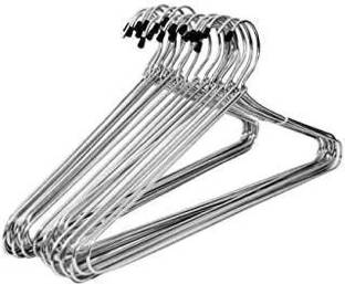 AENON FASHION Stainless Steel Ultra & Durable Cloth Hanger Steel Saree Pack of 12 Hangers For  Saree