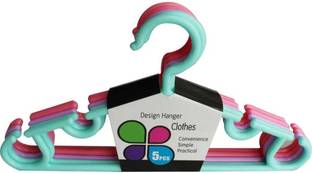 CHILD CHIC Children's Hangers for Kids Baby Plastic Dress Pack of 5 Hangers For Dress Plastic Dress Pack of 5 Hangers For  Dress